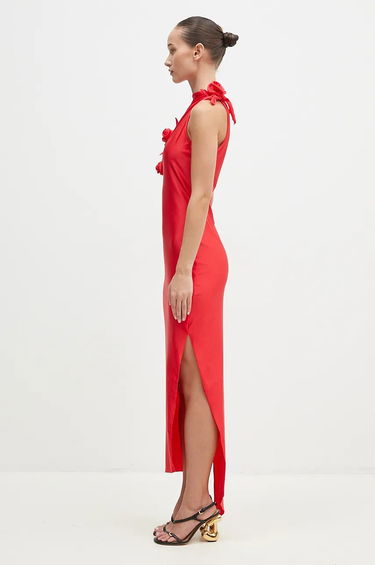 Kjole Coperni Flower Detail Maxi Dress Brun | COPR44545, 4