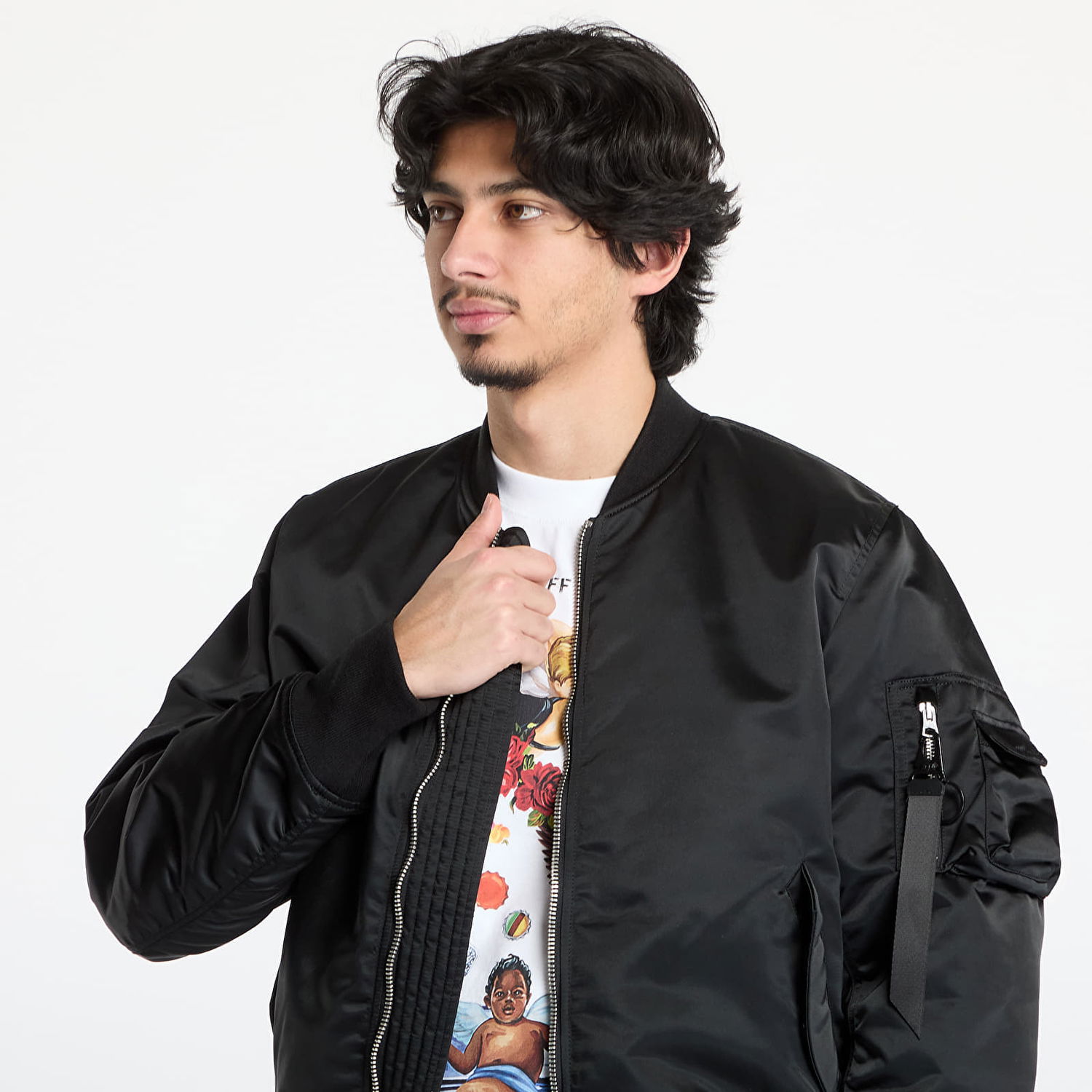 Bomberjakke Alpha Industries MA-1 Flight Jacket Sort | 756111-03, 1