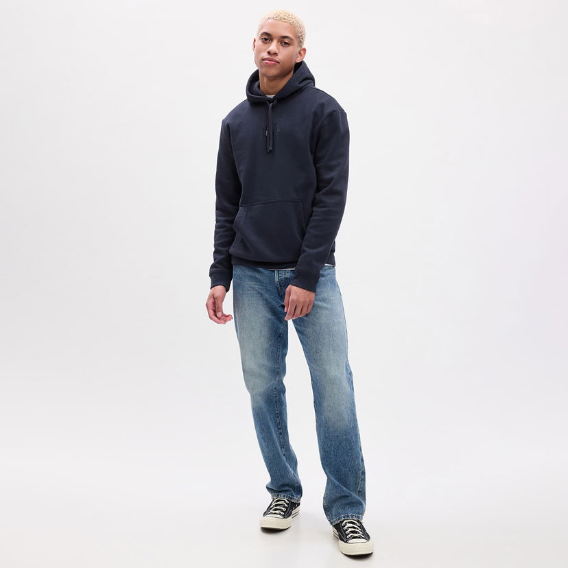 Sweatshirt GAP Mini Logo Hoodie Tapestry Navy Mørkeblå | 823343-02