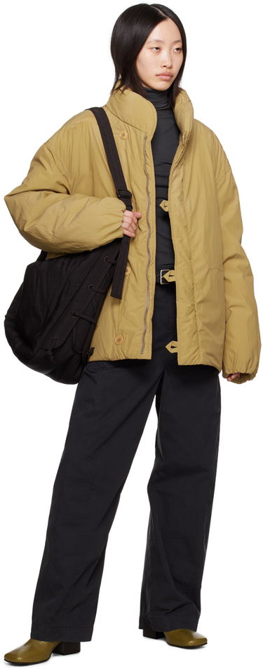 Puffer jakke LEMAIRE Lemaire Stand Collar Puffer Jacket Brun | OW1040 LF1156, 3