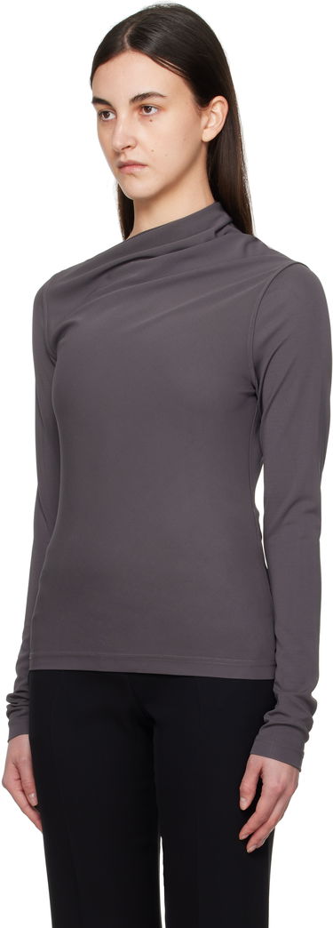 T-shirt TOTEME TOTEME Draped Jersey T-Shirt Grå | 251-WRT4462-FB0162, 3