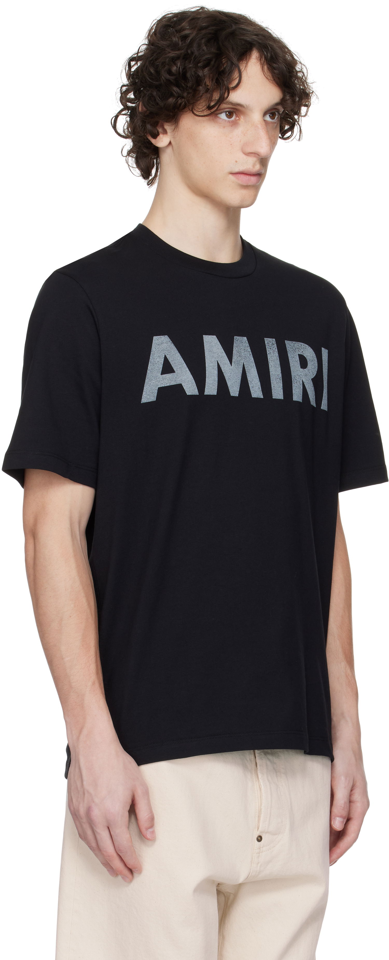 T-shirt AMIRI Amiri Stencil T-Shirt Sort | AMJYTE1214, 1
