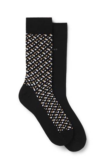 Sokker BOSS Two-Pack of Regular-Length Cotton-Blend Socks Sort | 50515141, 0