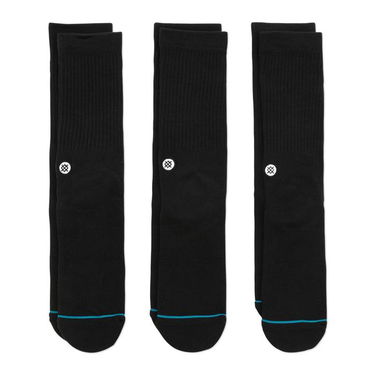 Sokker Stance Icon 3 Pack Socks Sort | M556D18ICP-BLK, 1