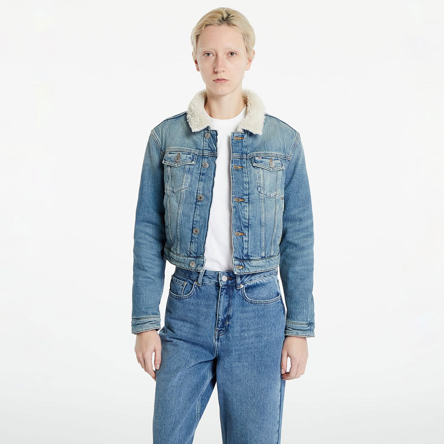 Jakke Tommy Hilfiger Tommy Jeans Izzie Slm Jacket Ted Mørkeblå | DW0DW16833 1A5, 0