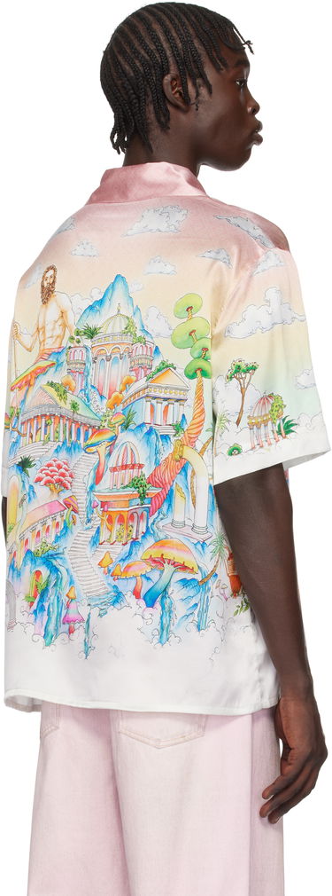 Skjorte Casablanca Print Silk Shirt Flerfarvet | U-MPS25-SH-003-06, 2