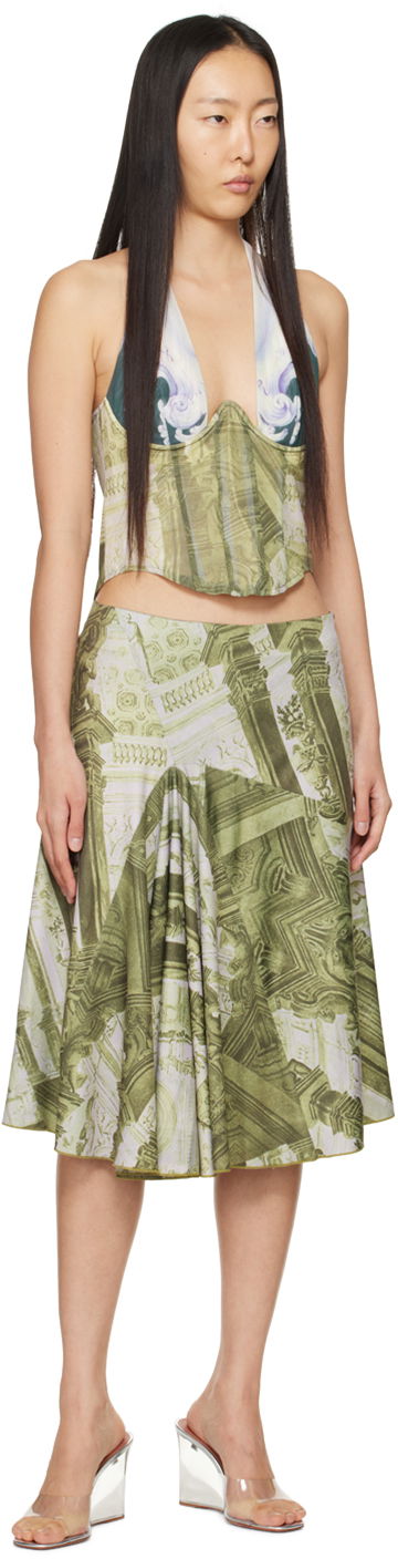 Nederdel Miaou Miaou Mila Midi Skirt Grøn | 4050VISEMB, 3