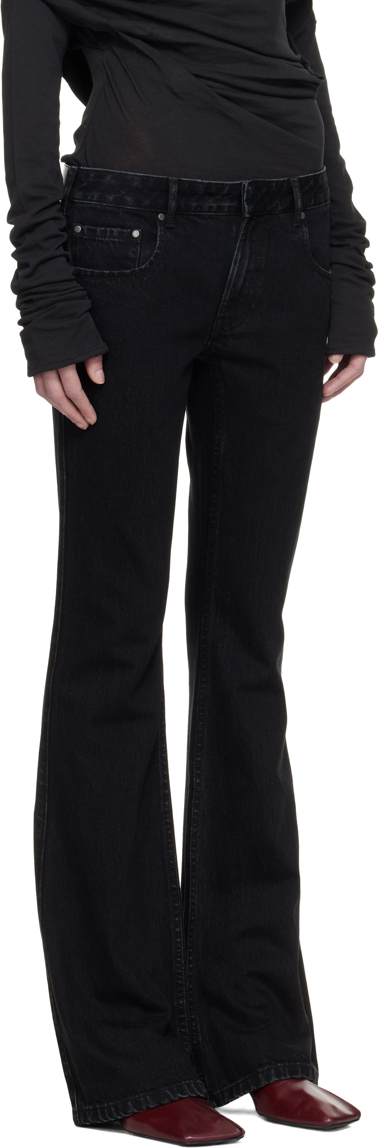 Jeans Entire Studios Entire Studios Slim-Flared Jeans Sort | ES2589MA, 1