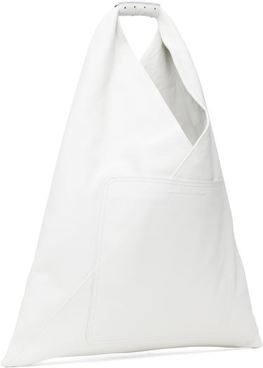 Håndtaske Maison Margiela MM6 Maison Margiela Classic Medium Triangle Tote Bag Hvid | S54WD0039 P8429, 2