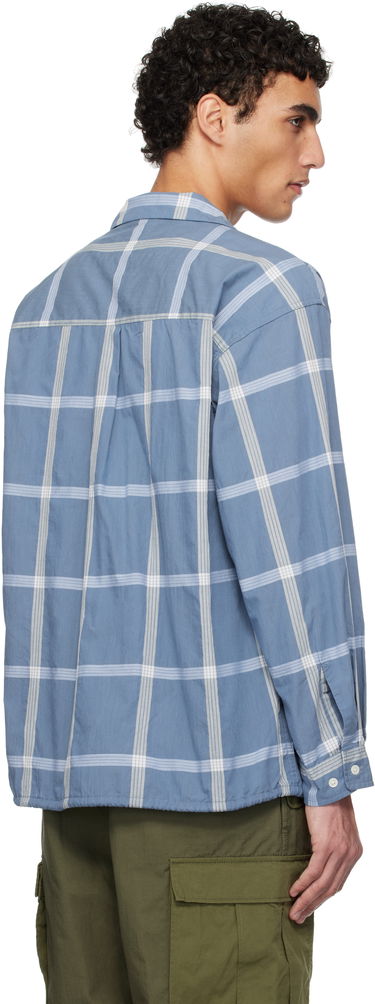 Skjorte NANAMICA nanamica Palaka Check Camp Collar Shirt Blå | S25SG024U, 2