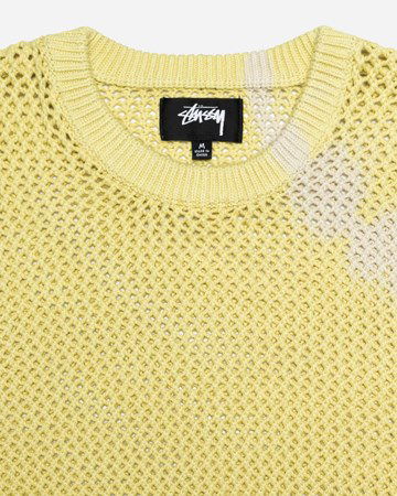 Sweater Stüssy Pigment Dyed Loose Gauge Sweater Gul | 117105-1276, 1
