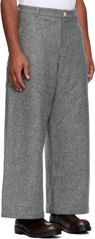 Bukser sage NATION SAGE NATION Wool Carpenter Trousers Grå | S039 CARPENTER TROUSER WOOL MA, 1