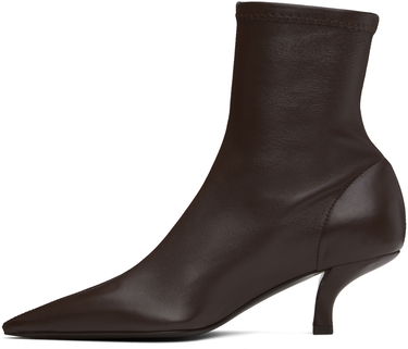 Sneakers og sko TOTEME 'The Heeled Sock' Kitten Heel Boots Brun | 244-WAS0161-LE0089, 2