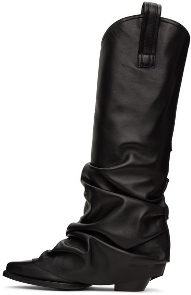 Kjole R13 R13 Mid Cowboy Sleeve Boots Sort | R13S0107-S001A, 2