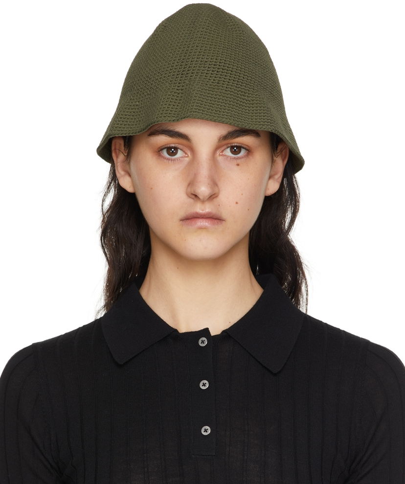 Hat Dion Lee Crocheted Bucket Hat Grøn | C8016S22