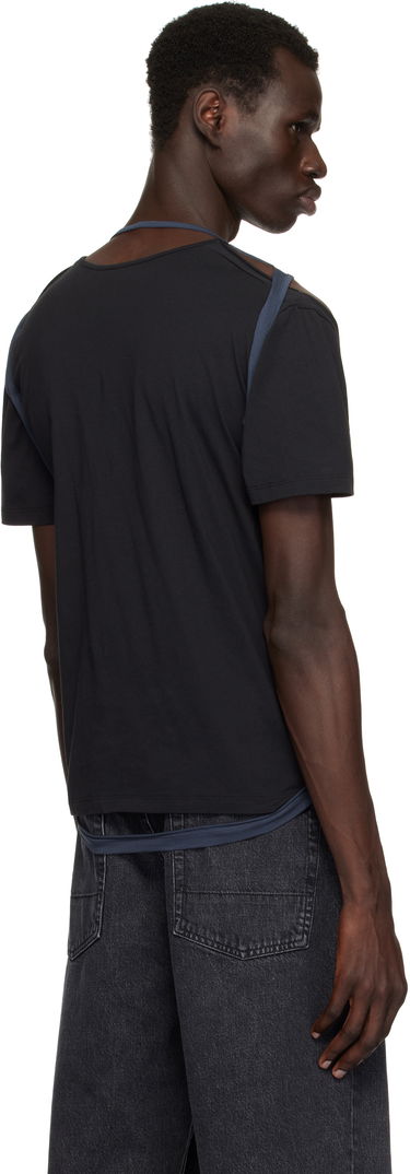 Tanktop Eckhaus Latta Eckhaus Latta Navy Hugging T-Shirt Blå | 1203-EL-PS25-B - BLACKBERRY, 2