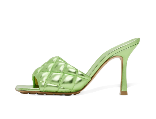 Sneakers og sko Bottega Veneta Padded Heeled Sandals "Green" Grøn | 592015 V27M0