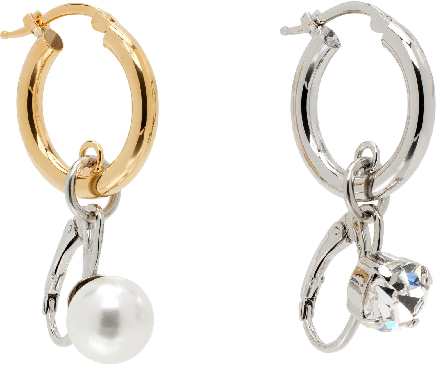 Øreringe Maison Margiela MM6 Maison Margiela Hoop Earrings with Charms Flerfarvet | SM7VG0083 P7352, 1