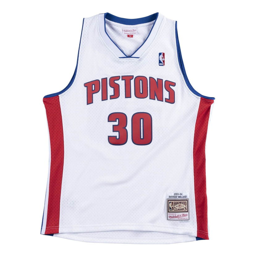 Jersey Mitchell & Ness Swingman Rasheed Wallace Detroit Pistons Home Jersey Hvid | SMJYGS18166-DPIWHIT03RWA