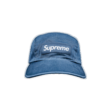 Kasket Supreme Washed Chino Twill Camp Cap Blå | FW20H7 SLATE, 0