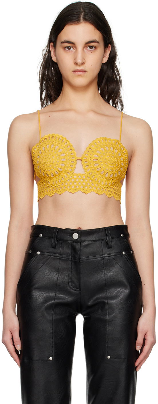 Bh Stella McCartney Stella McCartney Women's Scalloped Camisole Gul | 6T00593BU304