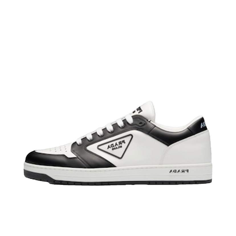 Sneakers og sko Prada District Leather 'White Black White' Hvid | 2EE363_3LJ6_F0964