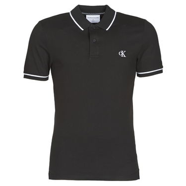 Polo skjorte CALVIN KLEIN TIPPING SLIM POLO Sort | J30J315603-BAE-NOOS, 0