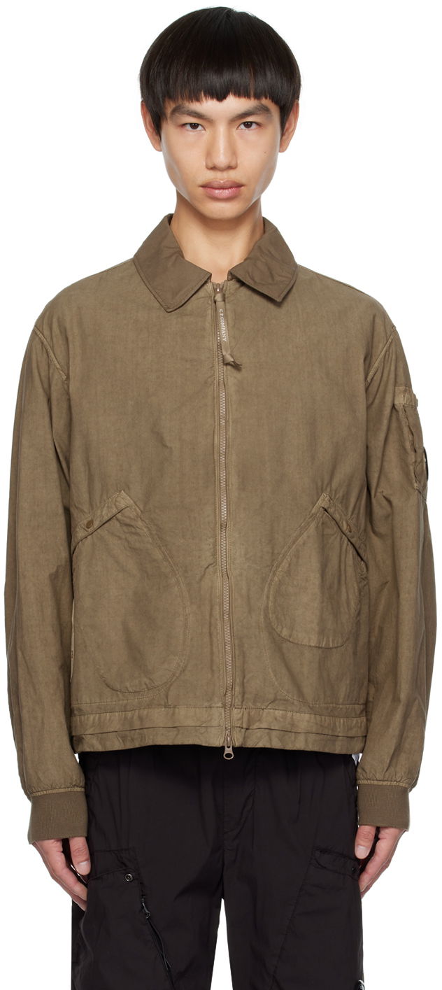 Bomberjakke C.P. Company Light Bomber Jacket Grøn | 14CMOW226A-006456G, 0