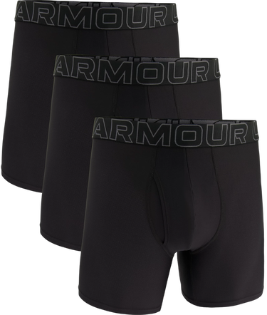 Boksere Under Armour Performance Tech™ Mesh 6" 3P Sort | 1383884-001, 2