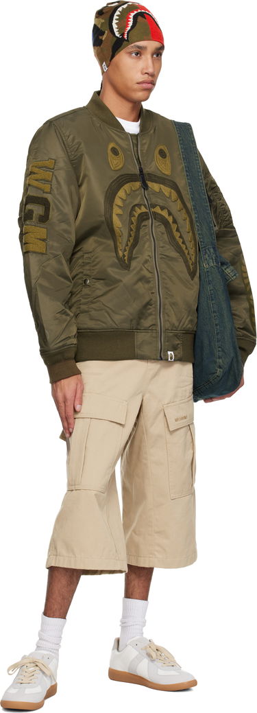 Bomberjakke BAPE BAPE Shark MA-1 Bomber Jacket Grøn | 001HJK801006M, 3