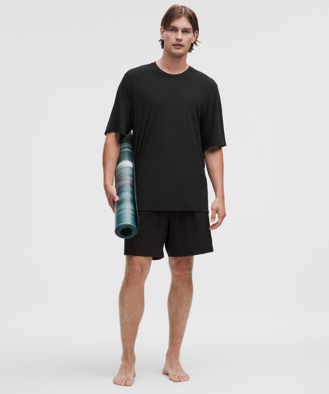 T-shirt lululemon Brushed Round Neck Yoga T-Shirt L Sort | prod20003651, 1