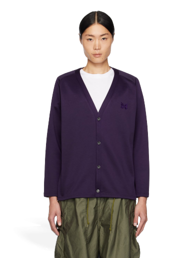 Sweater Needles V-Neck Cardigan Lilla | NS257
