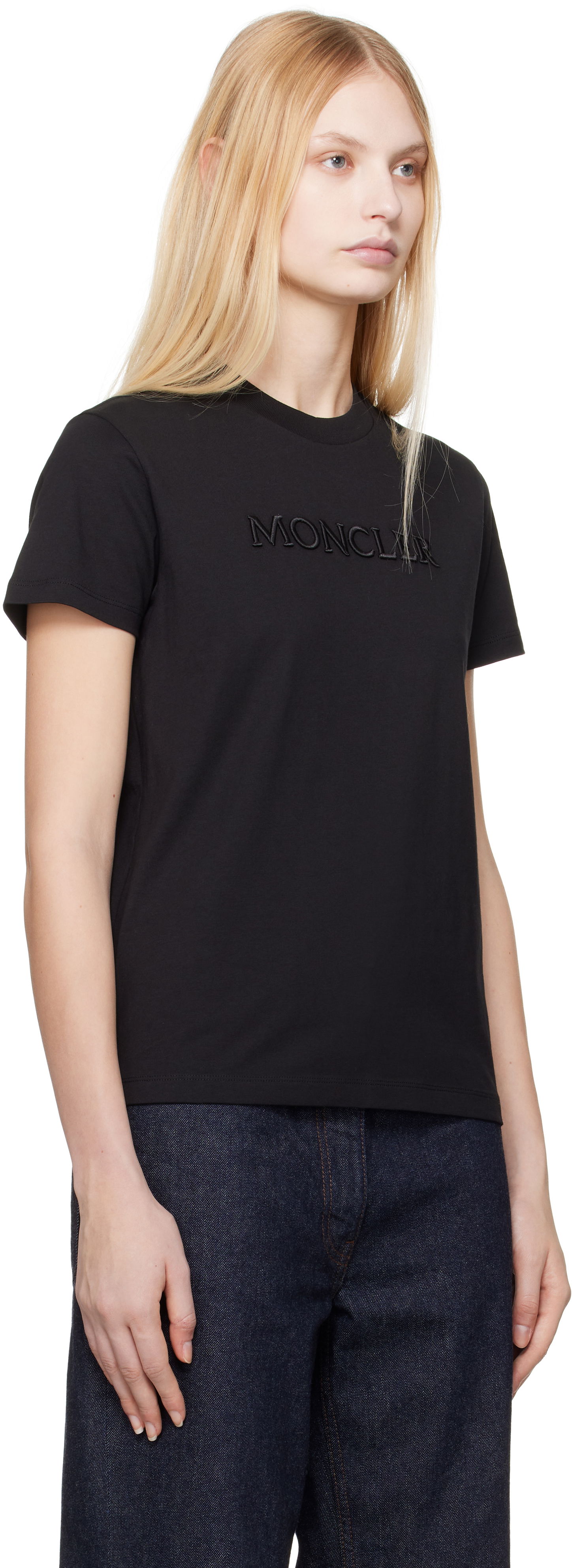 T-shirt Moncler SS Logo T-shirt Lyserød | K10938C0000889AUO, 1