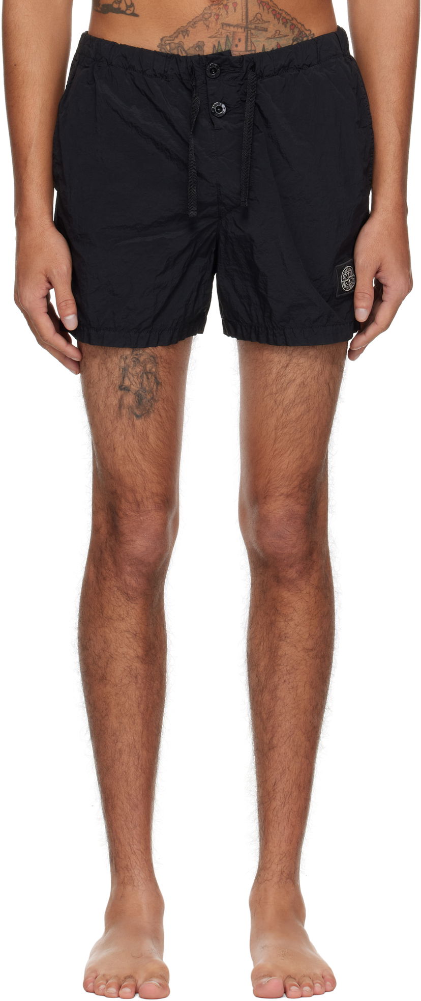 Badetøj Stone Island Stone Island Nylon Metal Swim Shorts Sort | K1S15B100006S0043