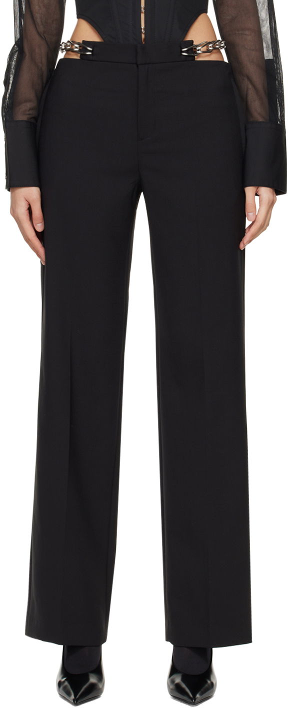 Bukser Dion Lee Chain Link Detail Trousers Sort | C2181PS24