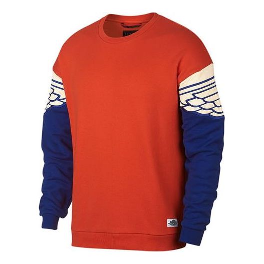 Sweater Jordan Jordan Wings Pattern Pullover Orange | AO0427-891