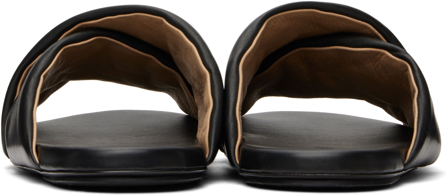 Sneakers og sko Marsèll Marsèll Spanciata Twist Leather Slides Sort | M4468P010666, 1