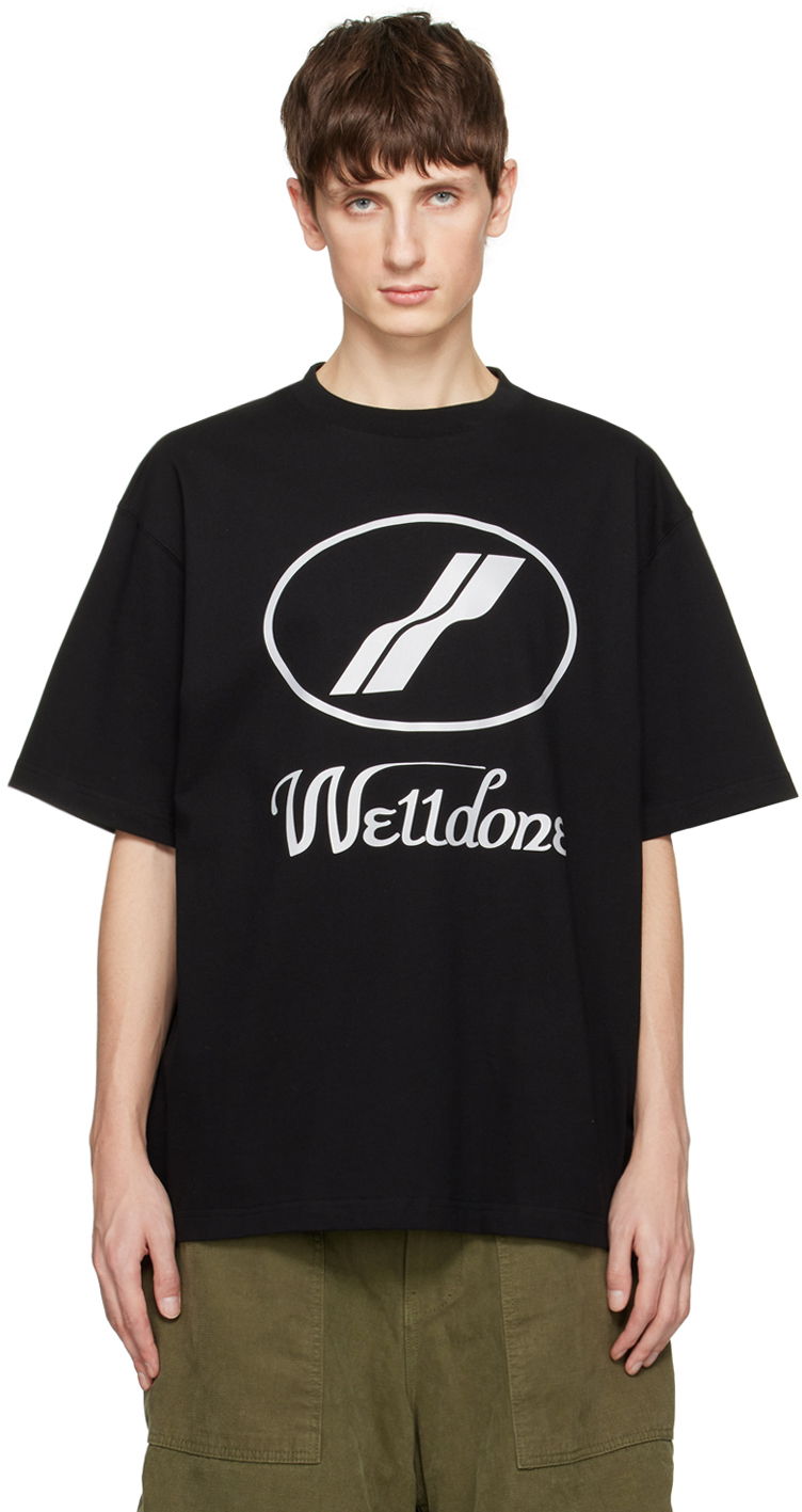 T-shirt We11done Printed T-Shirt Sort | WD-TP5-19-930-BK, 0