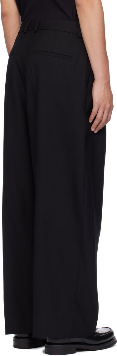 Bukser Studio Nicholson Studio Nicholson Pull Wool Trousers Sort | PULL SNM - 1278, 2