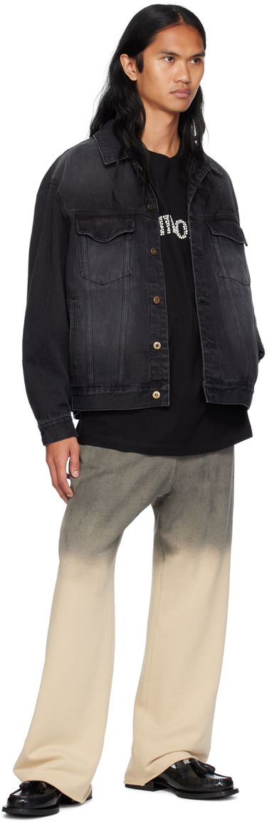 Jakke We11done Denim Jacket Sort | WD-DJ2-24-364-U-BK, 3