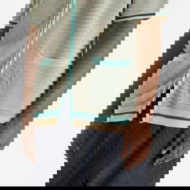 Polo skjorte BEAMS Zip Knit Polo Shirt Turkis | 3802-0045-156-70, 5