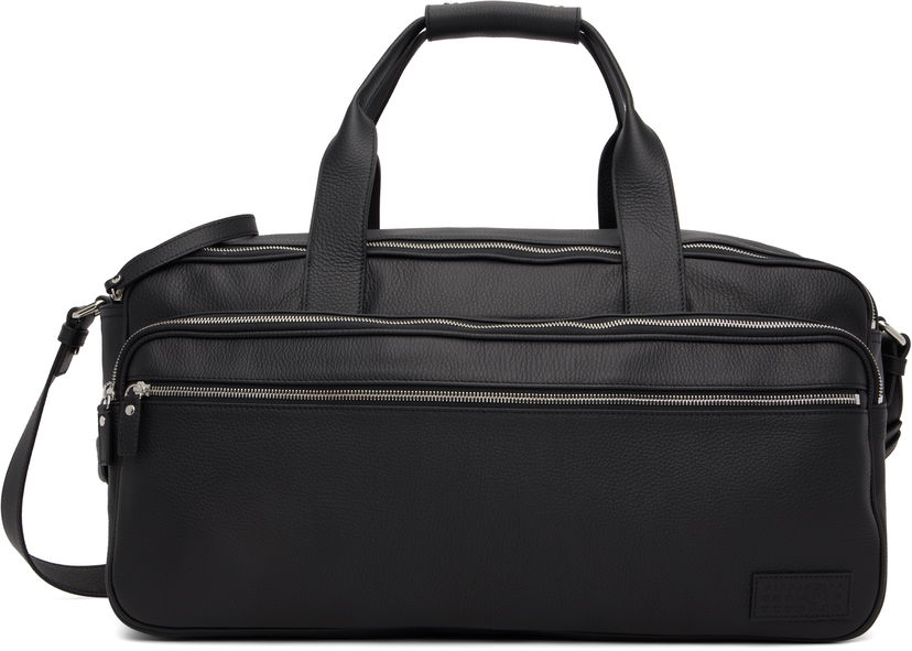 Rejsetaske Maison Margiela MM6 Maison Margiela Leather Travel Duffle Sort | SB6WI0006 P8326