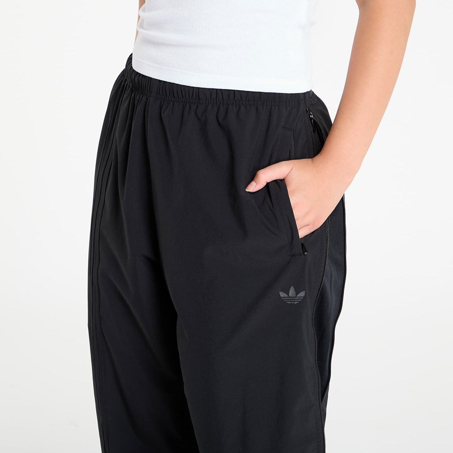 Bukser adidas Performance Side Mesh Zip Pants Sort | JV9930, 1