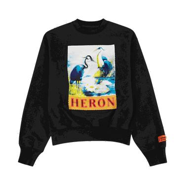 Sweatshirt HERON PRESTON Halftone Heron Crewneck Sort | HMBA020F22JER0091046, 0
