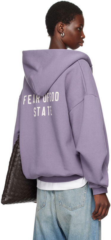 Sweatshirt Fear of God Designer Full-Zip Hoodie Lilla | 192BT246247F, 2