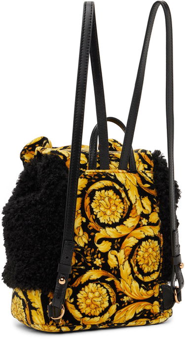 Rygsæk Versace Versace Barocco Teddy Fleece Backpack Sort | 1006508_1A04518_5B00V, 2