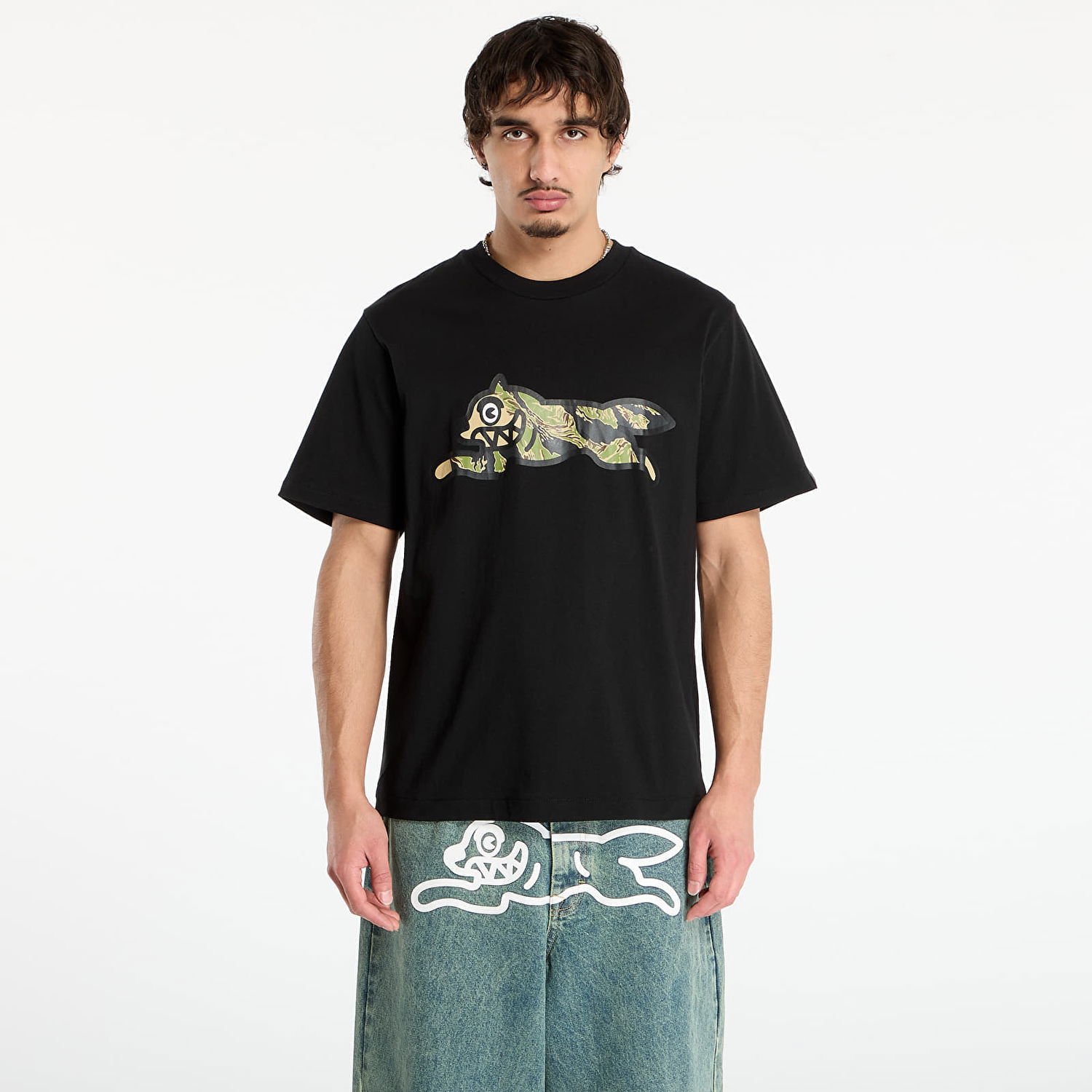 T-shirt BILLIONAIRE BOYS CLUB Billionaire Boys Club Icecream Tiger Stripe Running Dog T-Shirt Sort | IC25437 Black, 0