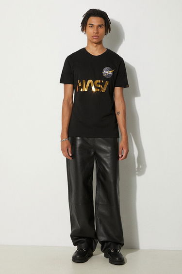 T-shirt Alpha Industries NASA Reflective T-Shirt With Print Sort | 178501.365, 1