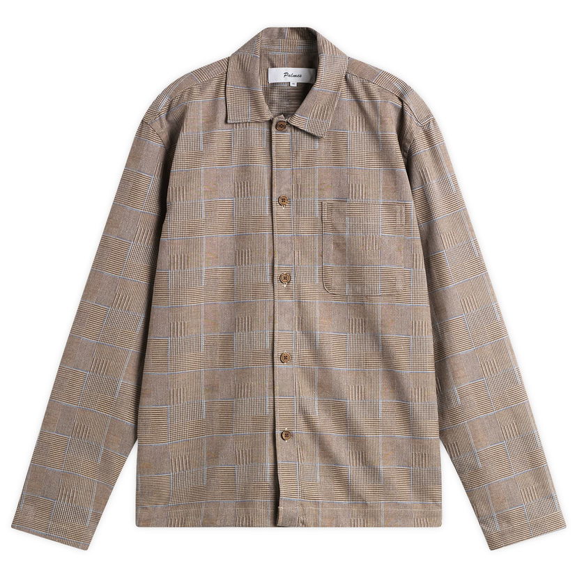 Skjorte Palmes Glen Overshirt Beige | P30-0042-121