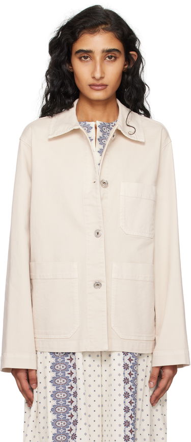 Jakke Max Mara Weekend Max Mara Classe Denim Jacket Hvid | 2525046071600, 0